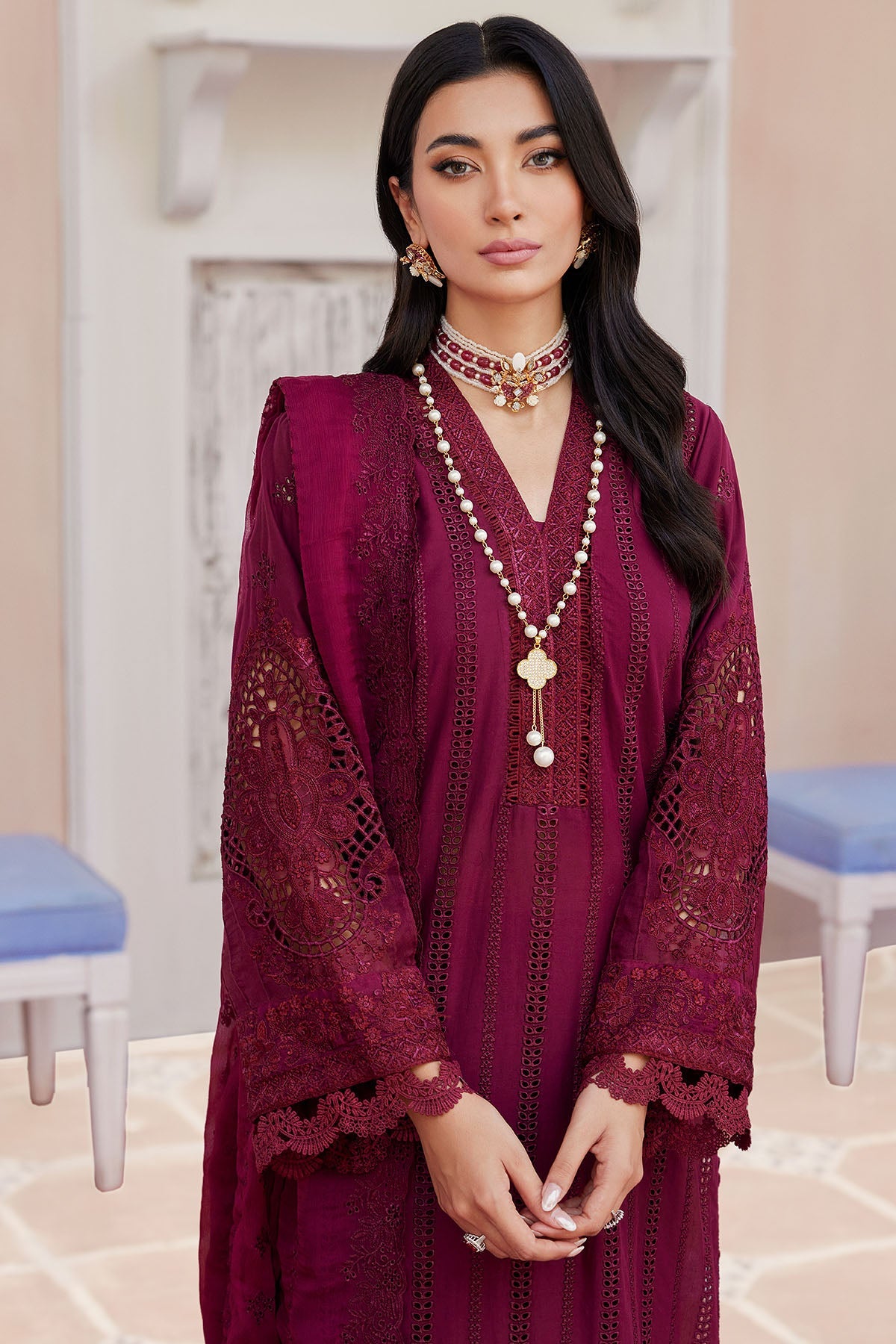 4135-ROSALIE EMBROIDERED LAWN UNSTITCHED