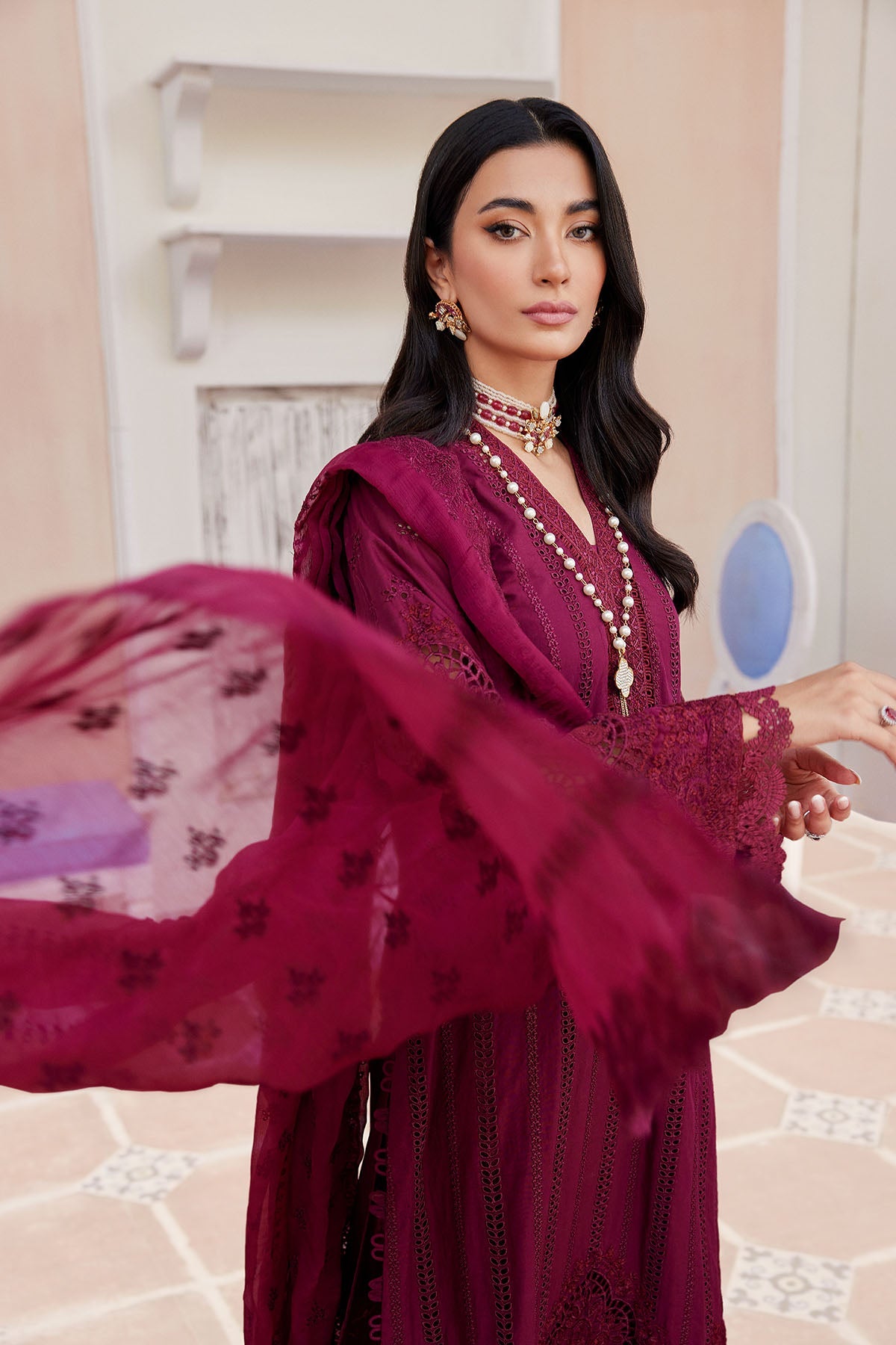 4135-ROSALIE EMBROIDERED LAWN UNSTITCHED