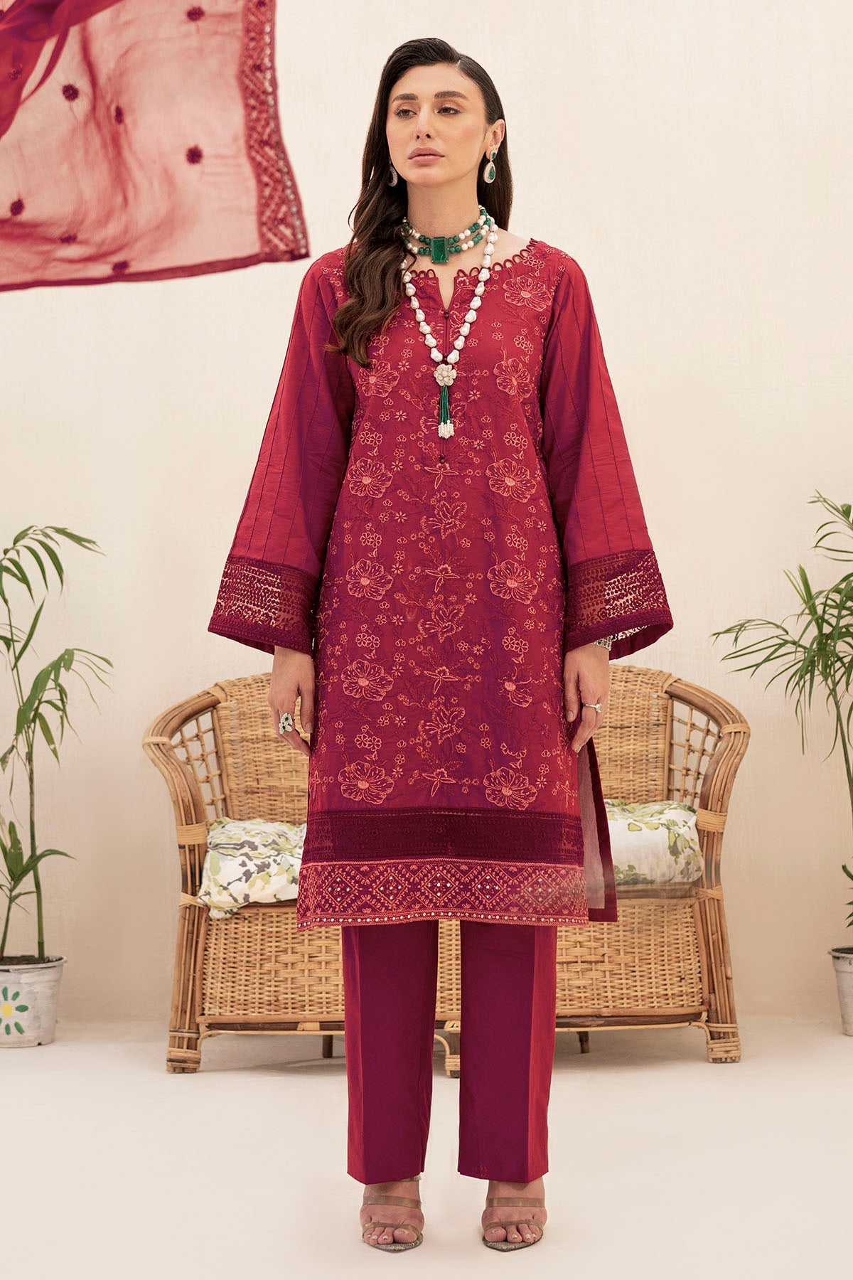 4156-DAISY EMBROIDERED LAWN UNSTITCHED