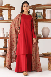 4196-MAHNAZ EMBROIDERED KARANDI SHAWL