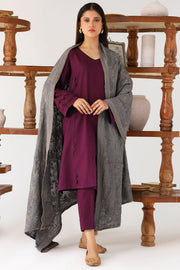 4197-LYLA EMBROIDERED KARANDI SHAWL