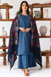 4216-SHADABAGH EMBROIDERED WOOL SHAWL