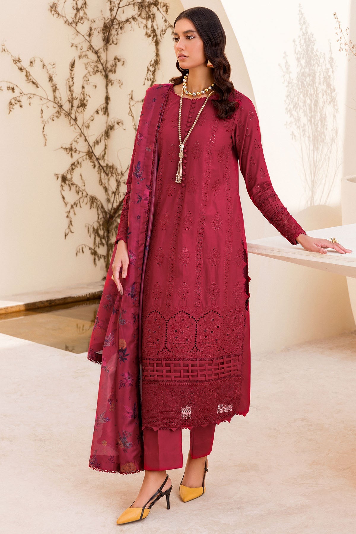 4237-EDEN EMBROIDERED CAMBRIC STITCHED