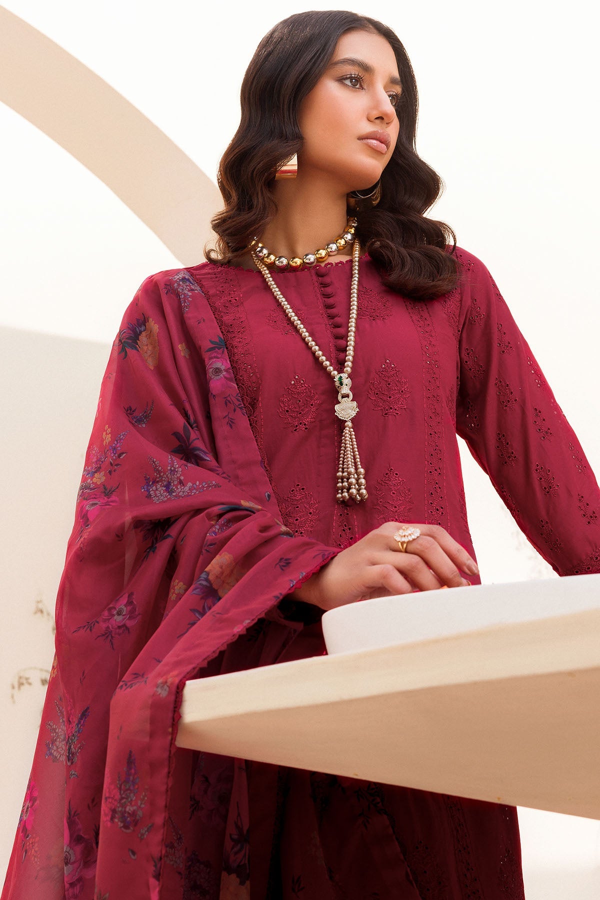 4237-EDEN EMBROIDERED CAMBRIC STITCHED