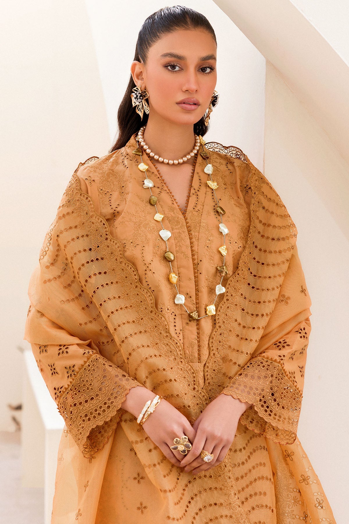 4239-STELLA EMBROIDERED CAMBRIC STITCHED