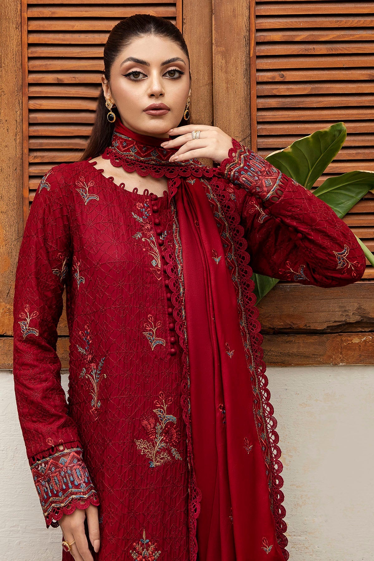 4272-MAPLE EMBROIDERED LINEN STITCHED