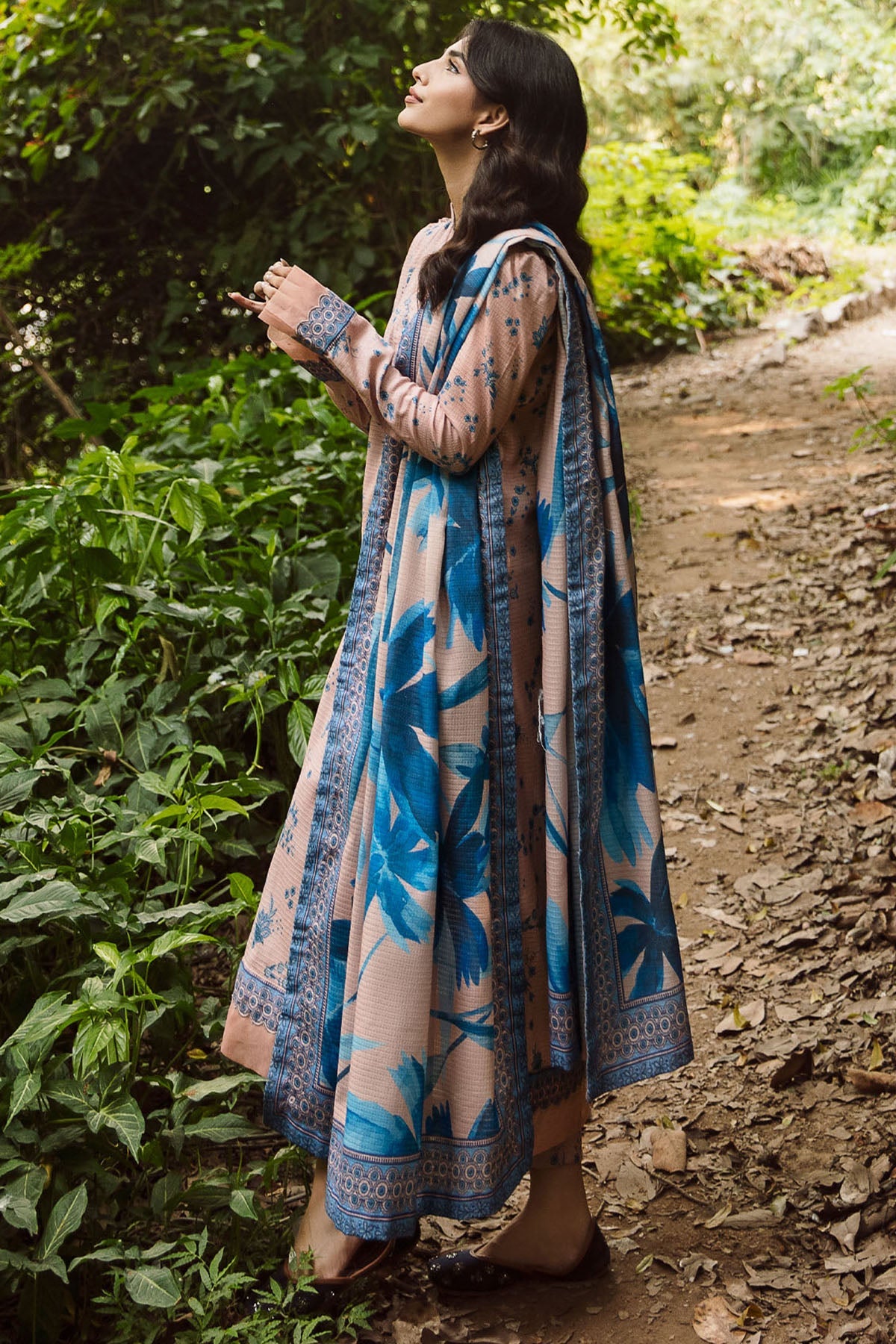 4341-CARNELIAN DIGITAL PRINTED KHADDAR UNSTITCHED