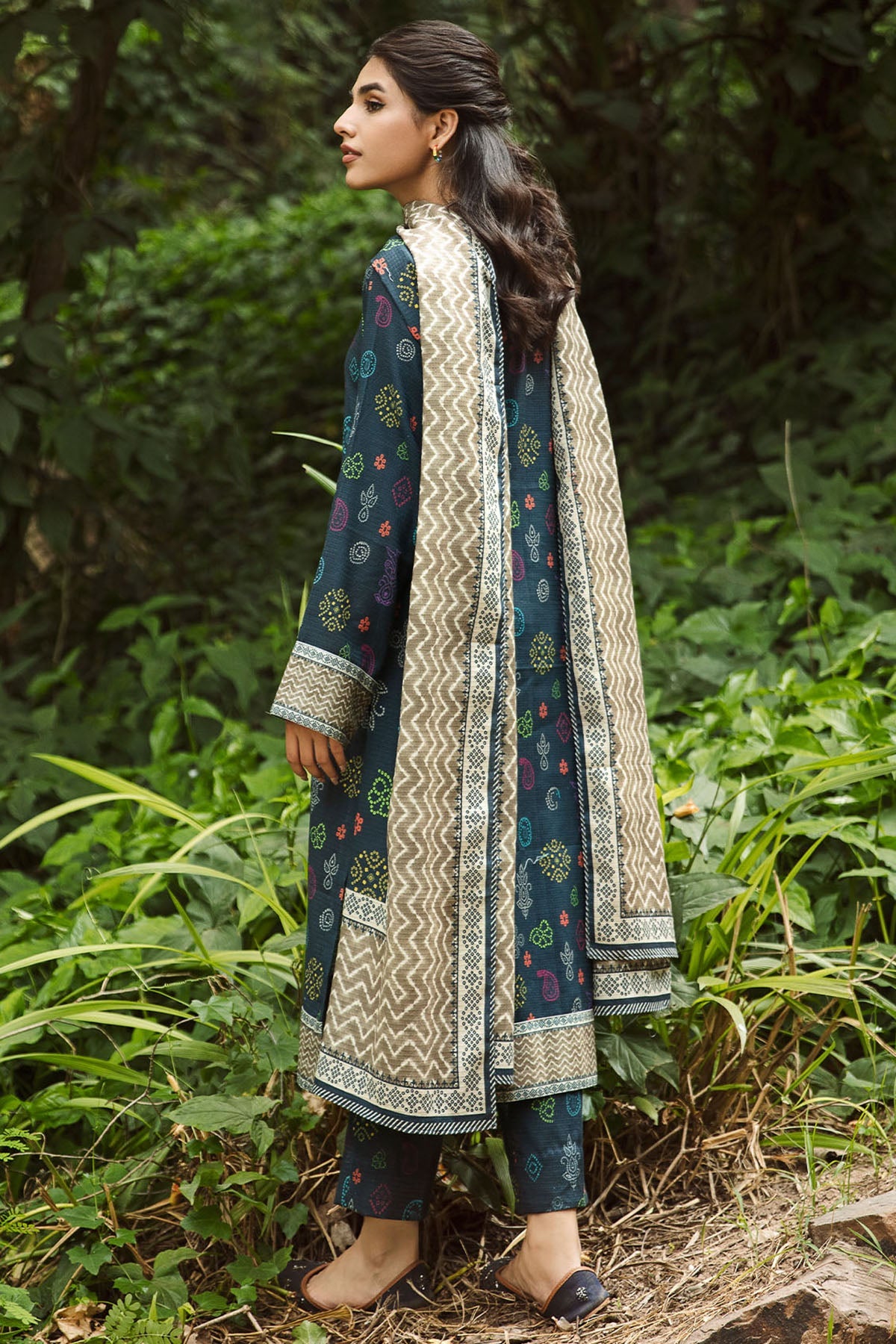 4345-OBSIDIAN DIGITAL PRINTED KHADDAR UNSTITCHED