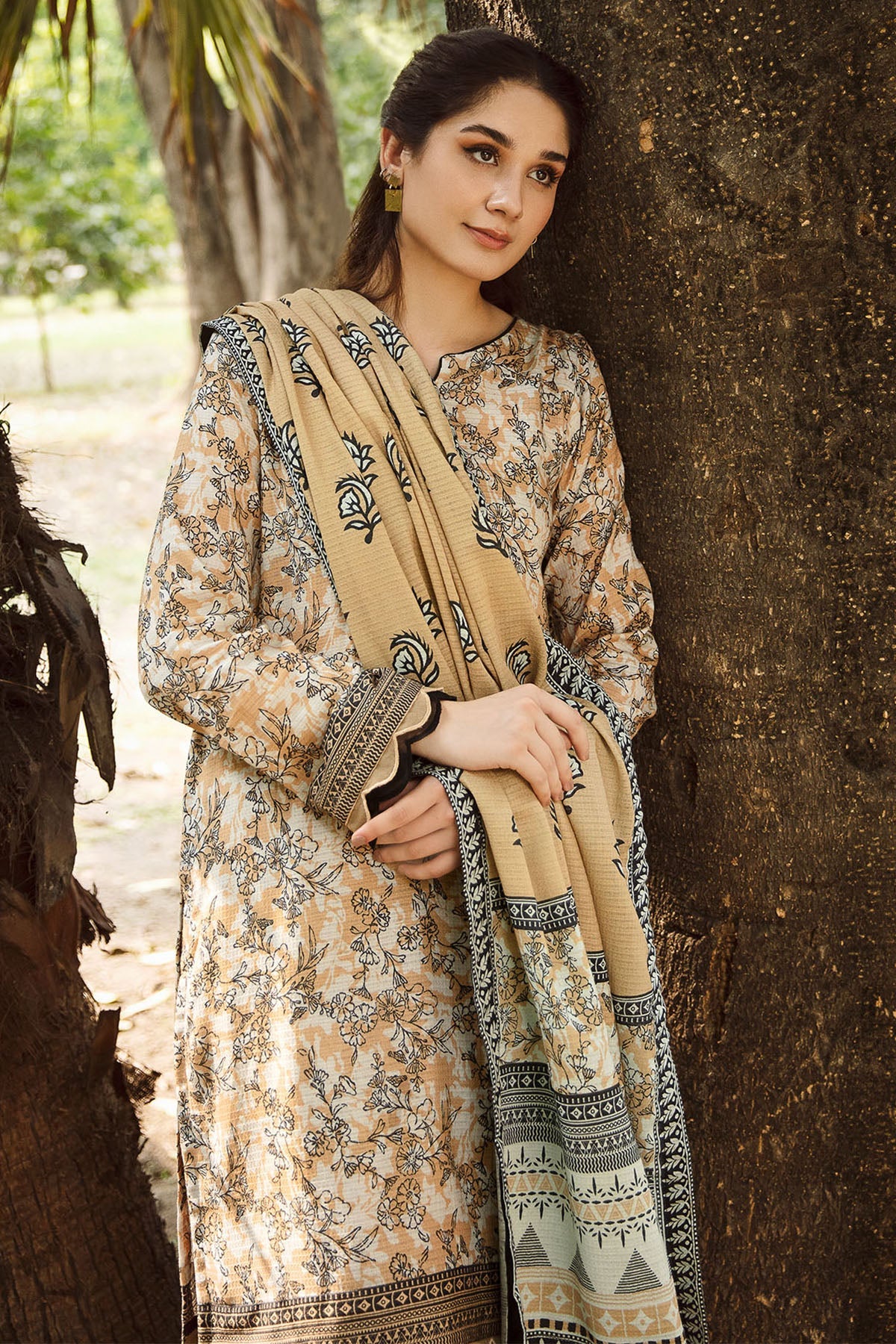 4347-GRANITE DIGITAL PRINTED KHADDAR UNSTITCHED