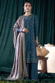 4355-DAMA EMBROIDERED KHADDAR UNSTITCHED