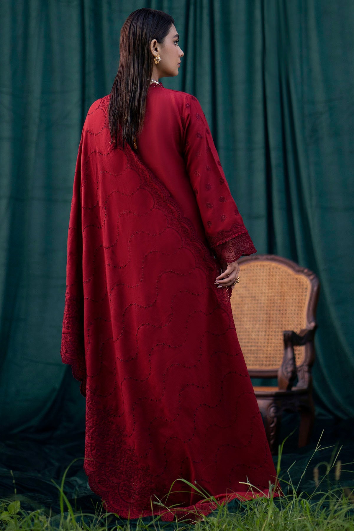 4359-DIBA EMBROIDERED KHADDAR UNSTITCHED