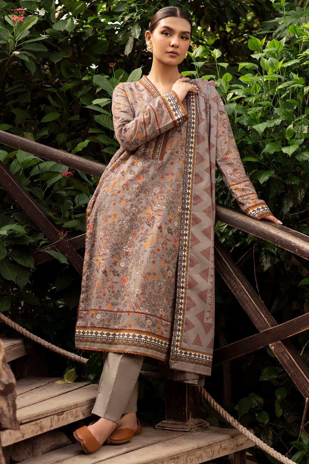 4365-ROSALIE DIGITAL PRINTED KHADDAR UNSTITCHED