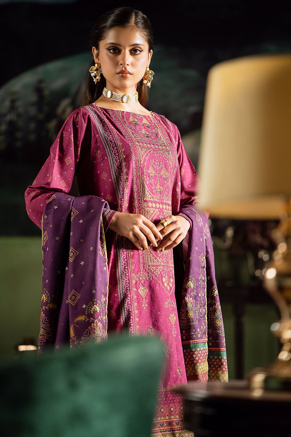 4381-SAYONEE DIGITAL PRINTED KHADDAR UNSTITCHED