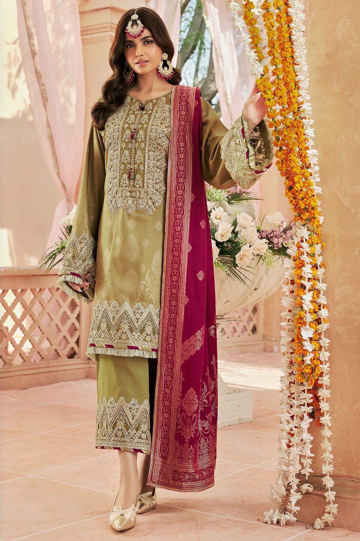 4392-RAAT-KI-RANI EMBROIDERED JACQUARD UNSTITCHED