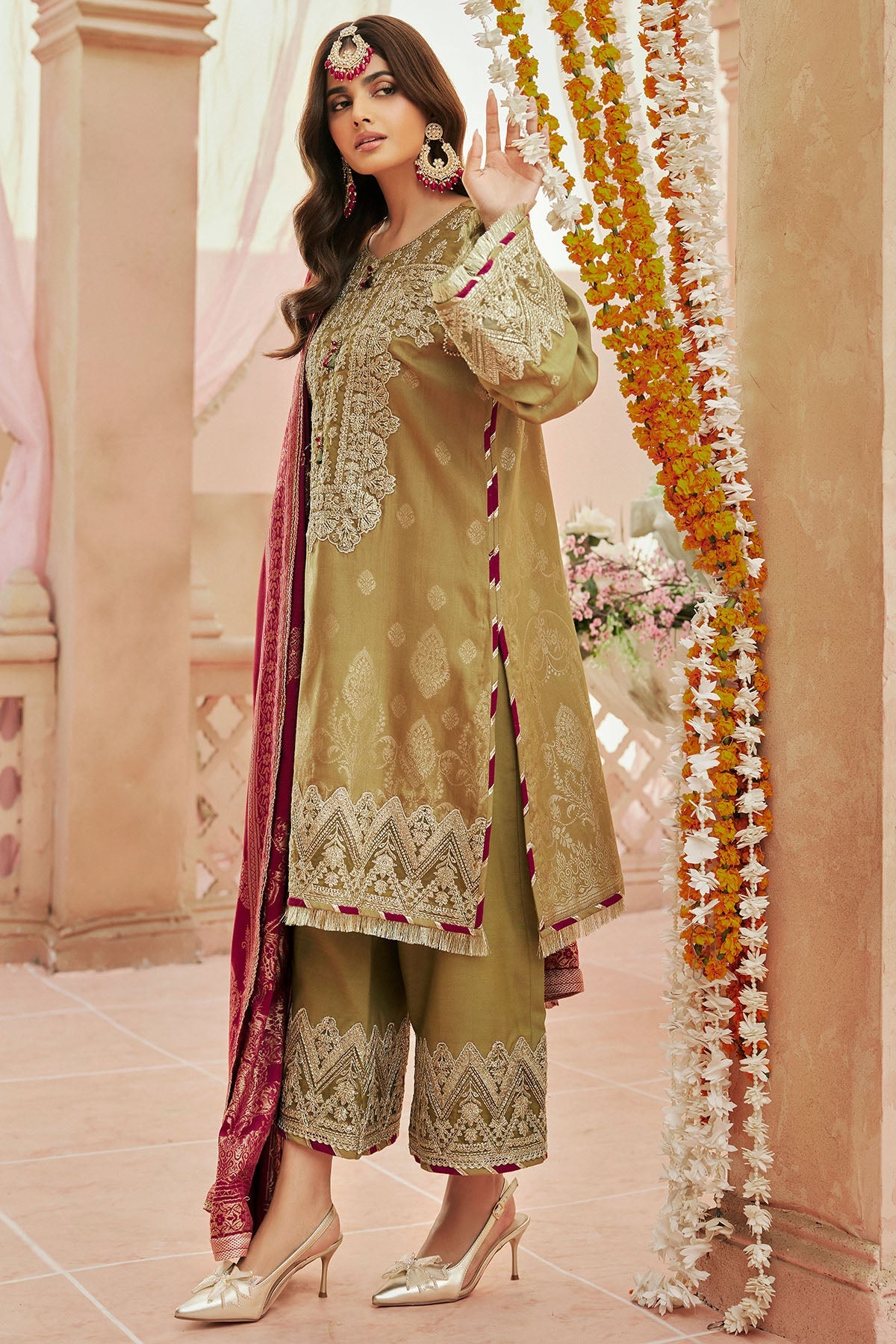 4392-RAAT-KI-RANI EMBROIDERED JACQUARD STITCHED