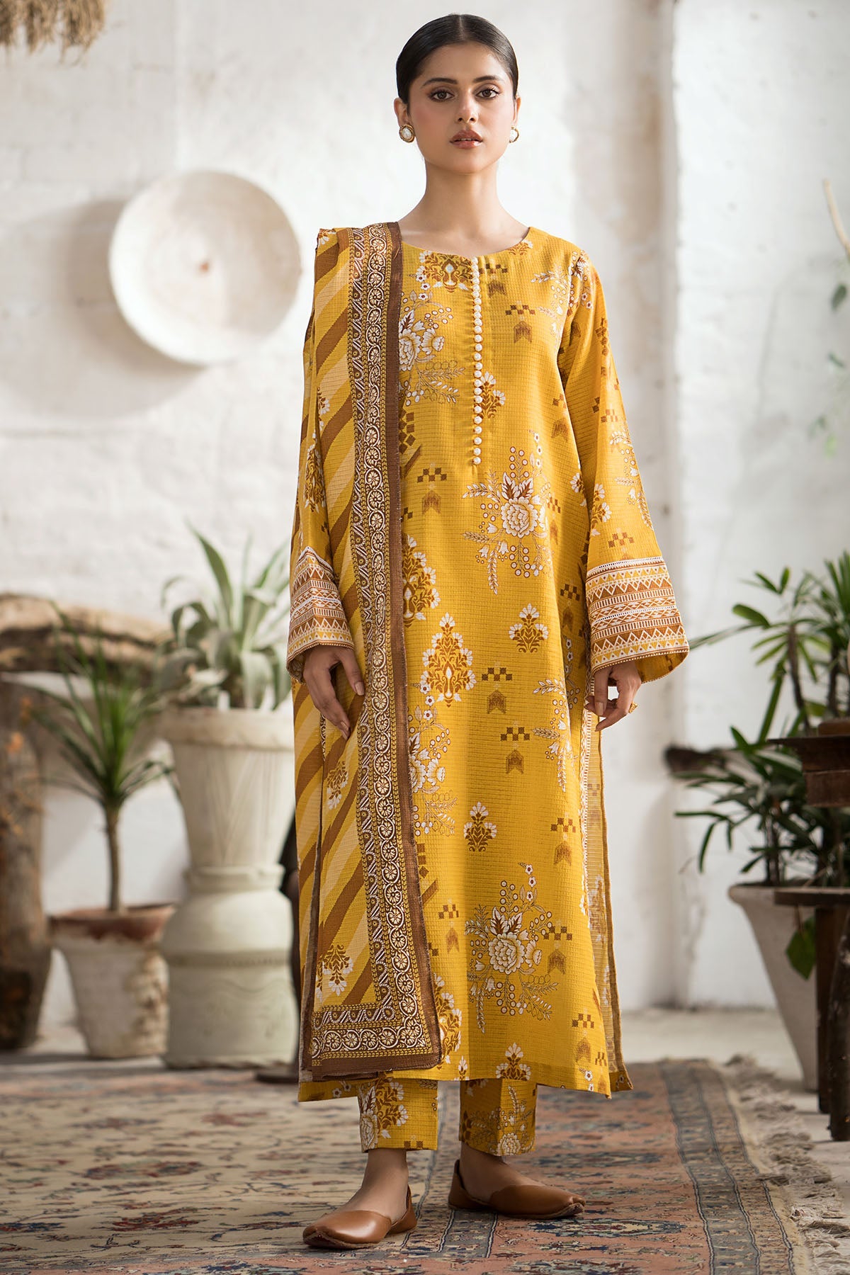 4414-RIWAYAAT DIGITAL PRINTED KHADDAR UNSTITCHED