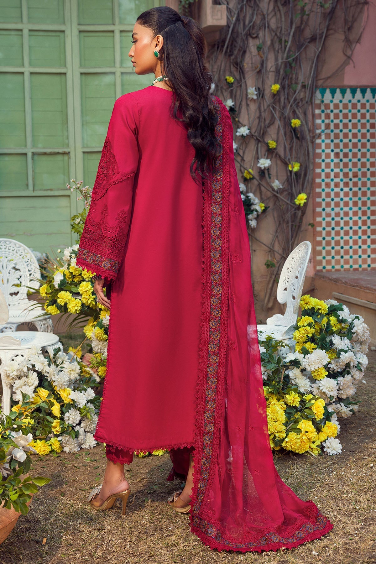 4425-ZOHRA-JABEEN EMBROIDERED LAWN STITCHED