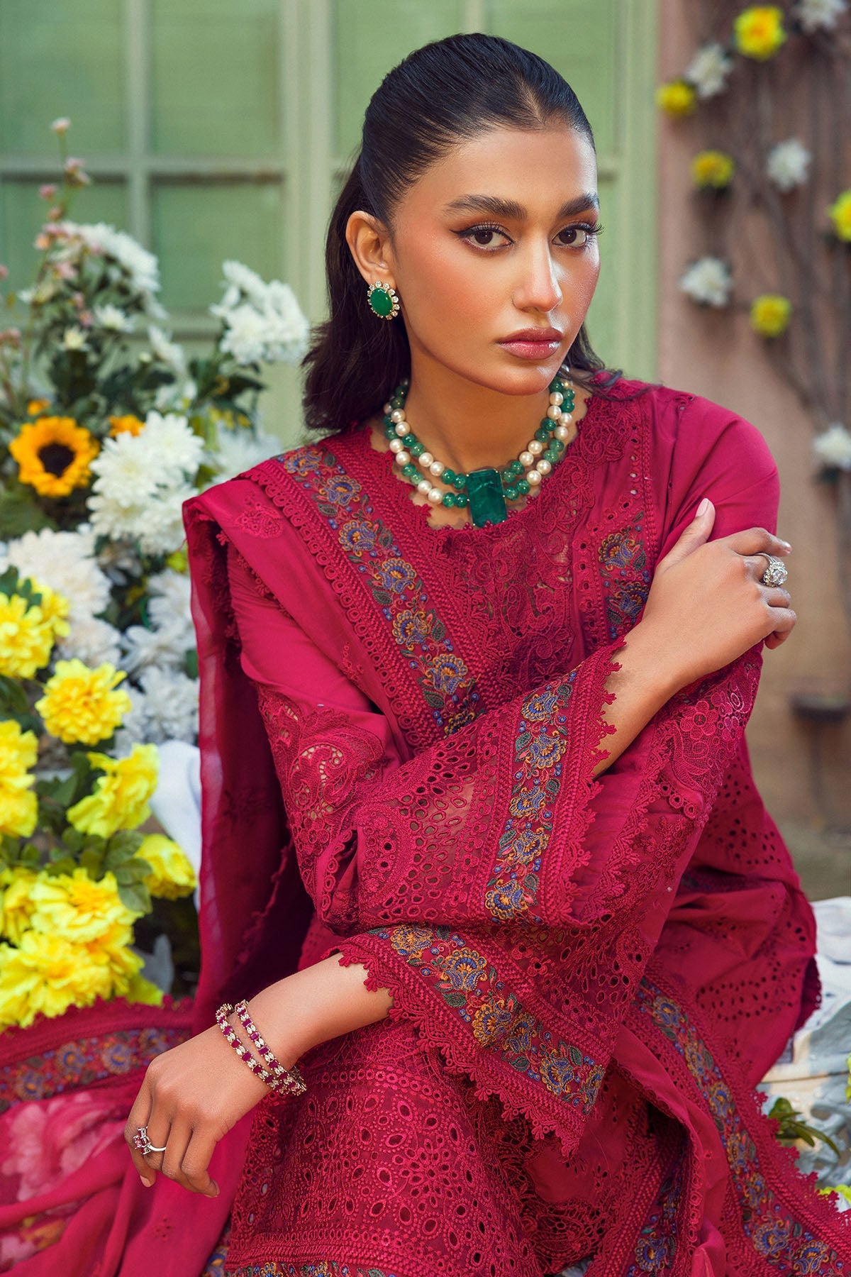 4425-ZOHRA-JABEEN EMBROIDERED LAWN STITCHED