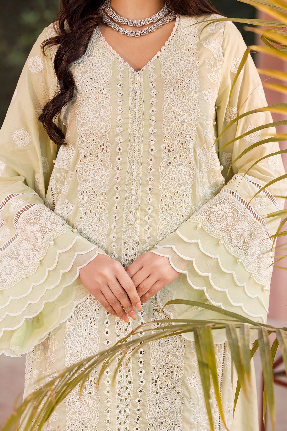 4432-BENAZIR EMBROIDERED LAWN UNSTITCHED
