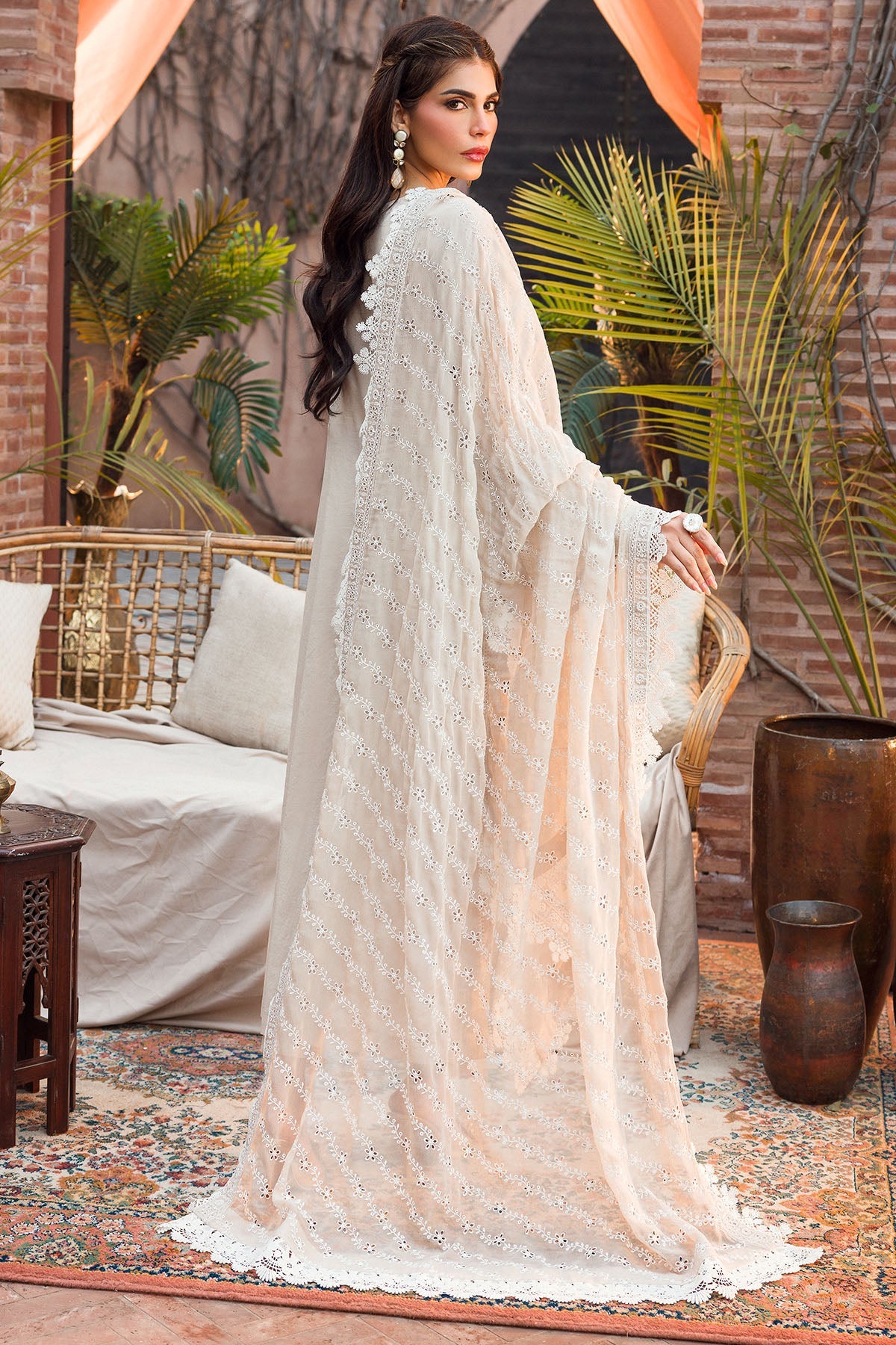 4434-SHABNAM EMBROIDERED LAWN STITCHED