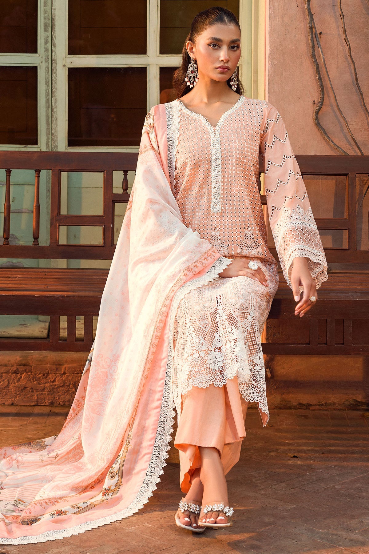 4435-SABIHA EMBROIDERED LAWN STITCHED