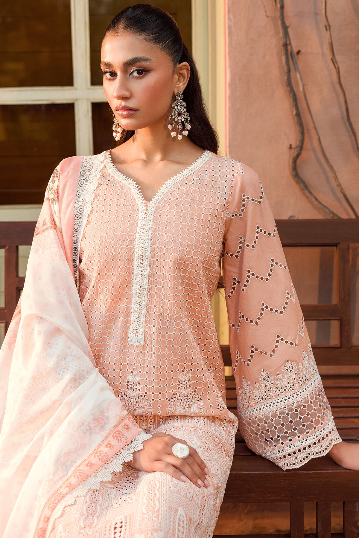 4435-SABIHA EMBROIDERED LAWN STITCHED