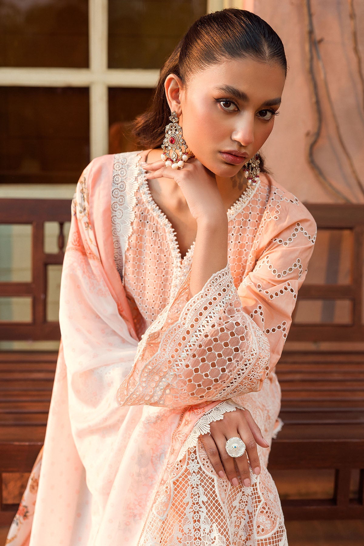 4435-SABIHA EMBROIDERED LAWN STITCHED