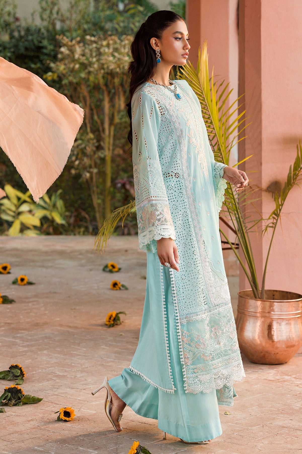 4438-ZOHRA EMBROIDERED LAWN STITCHED