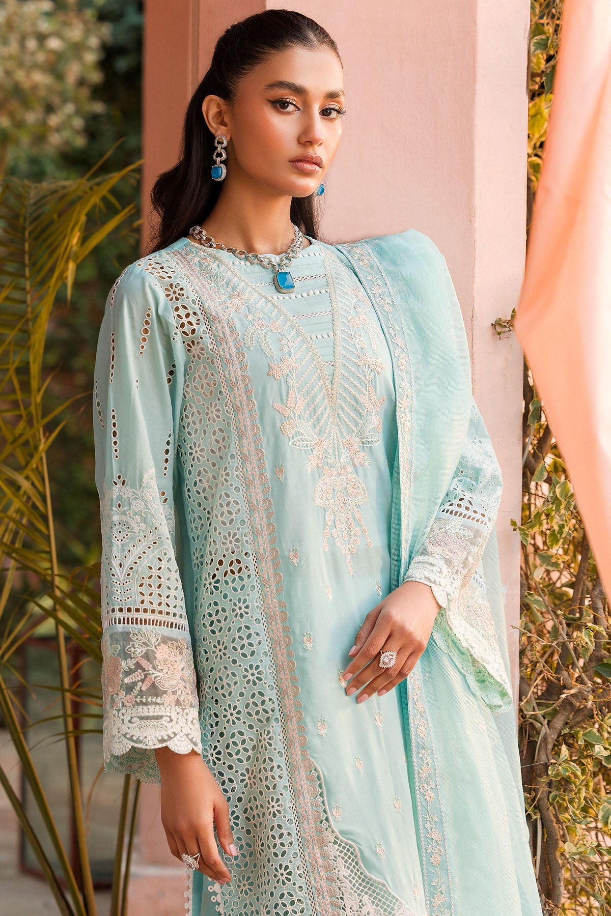 4438-ZOHRA EMBROIDERED LAWN STITCHED