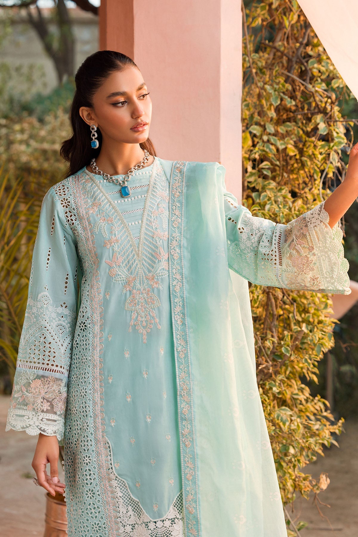 4438-ZOHRA EMBROIDERED LAWN STITCHED