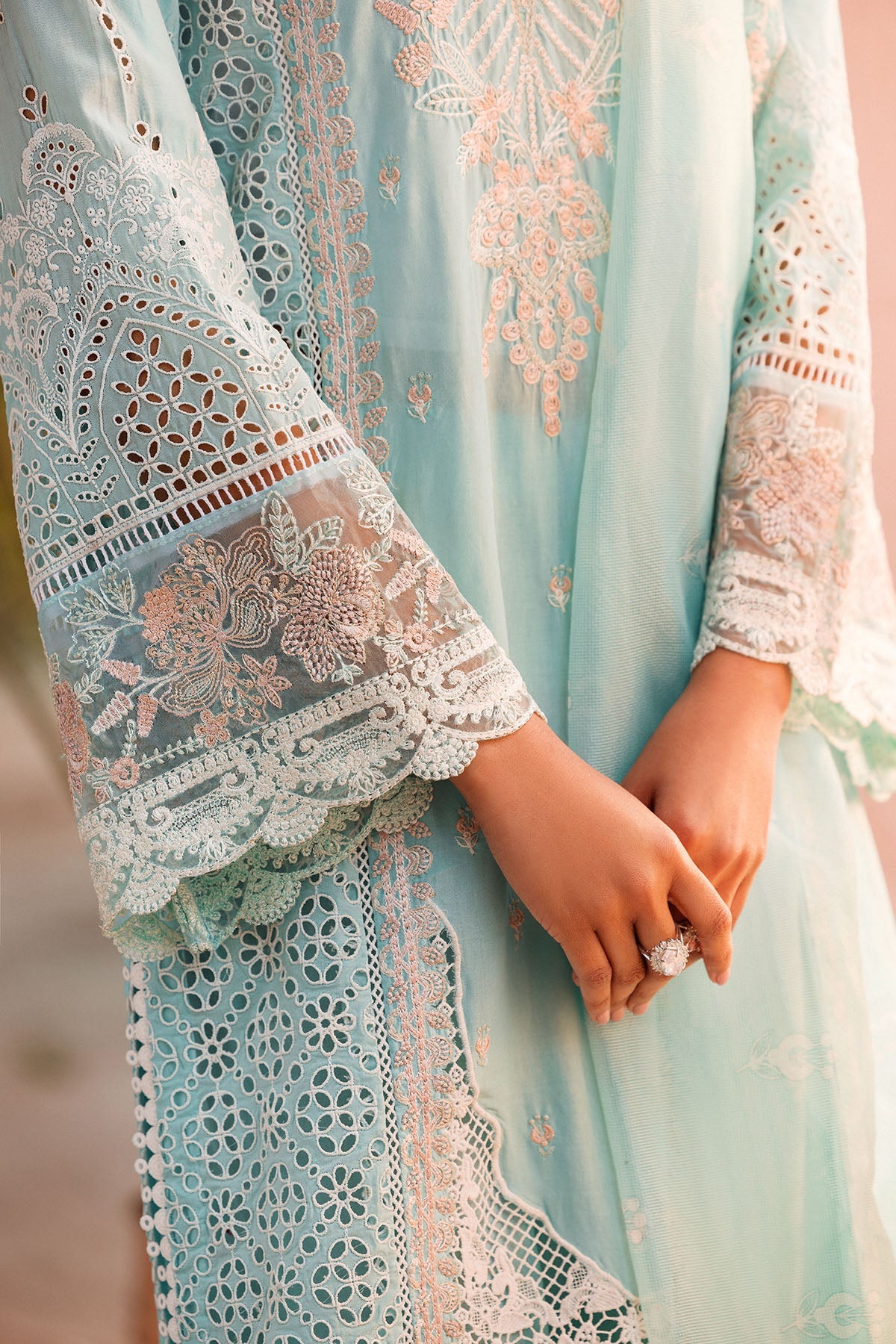 4438-ZOHRA EMBROIDERED LAWN STITCHED