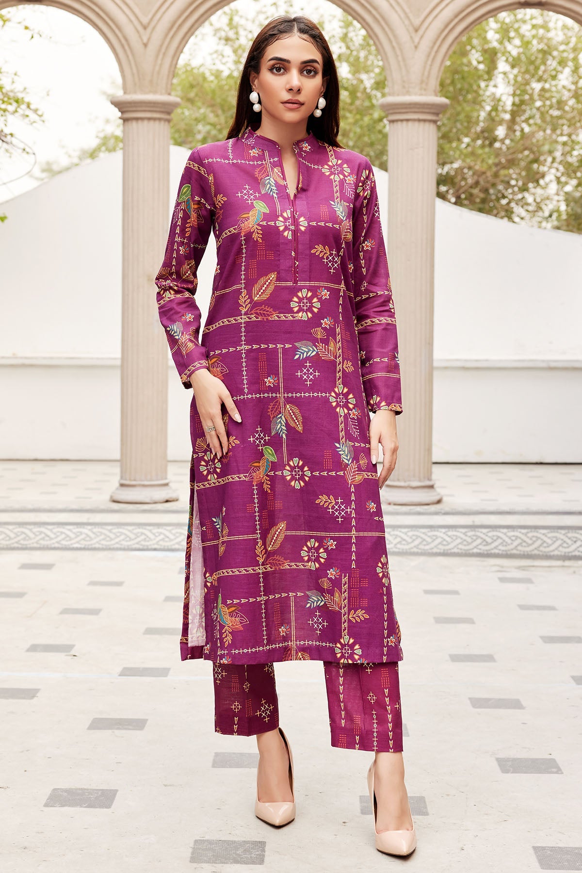 4466-ATTYA DIGITAL PRINTED KHADDAR UNSTITCHED