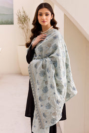 4502-SOHA EMBROIDERED KHADDAR SHAWL