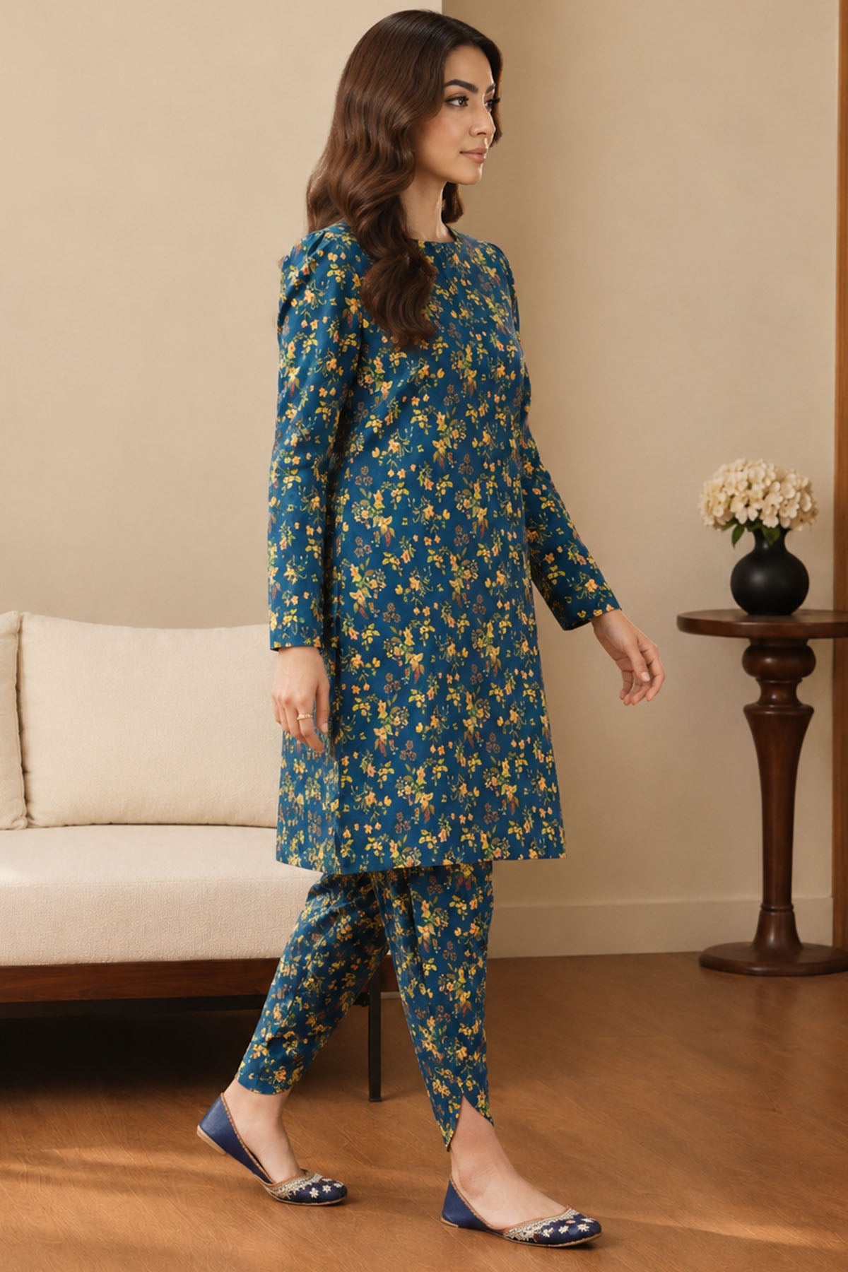 4553-CALIE DIGITAL PRINTED LAWN STITCHED