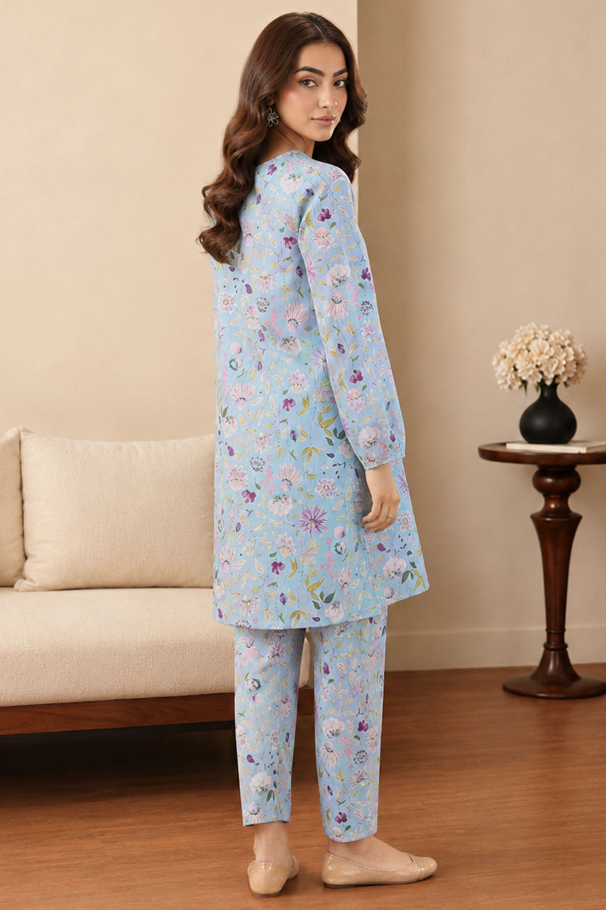 4560-ZAIA DIGITAL PRINTED LAWN STITCHED