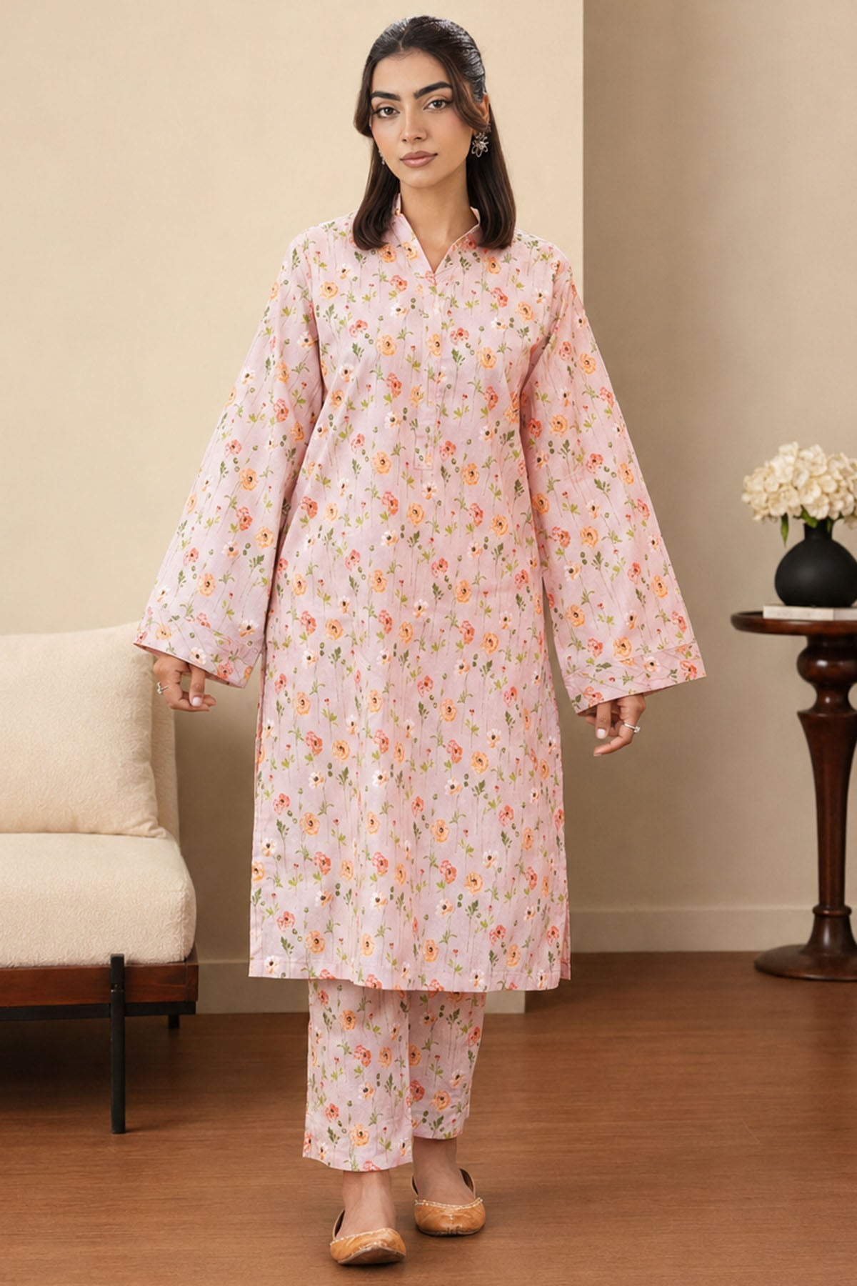 4562-RAI DIGITAL PRINTED LAWN STITCHED