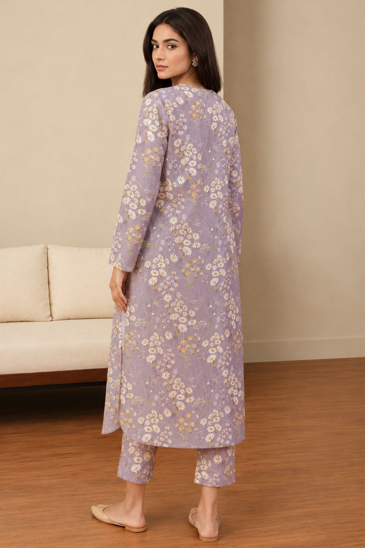 4563-SYRA DIGITAL PRINTED LAWN STITCHED