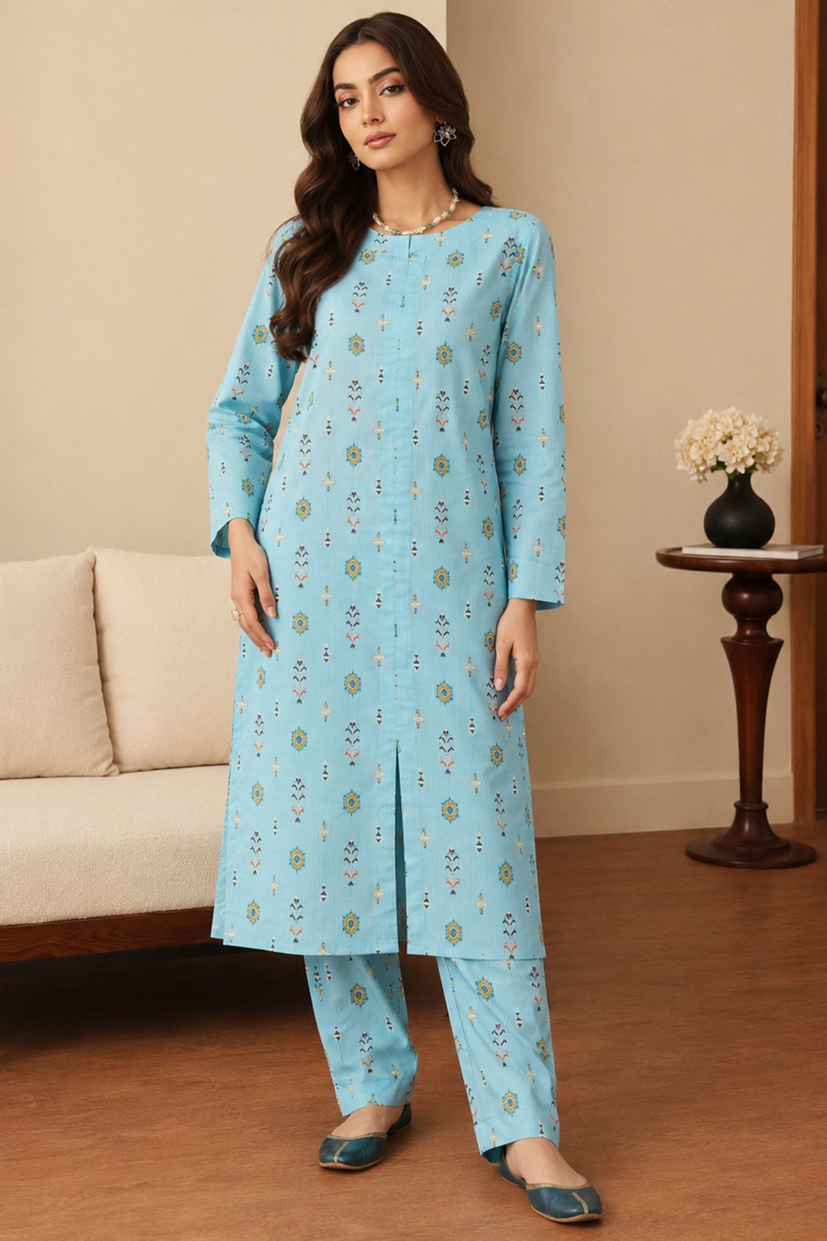 4564-SILA DIGITAL PRINTED LAWN STITCHED