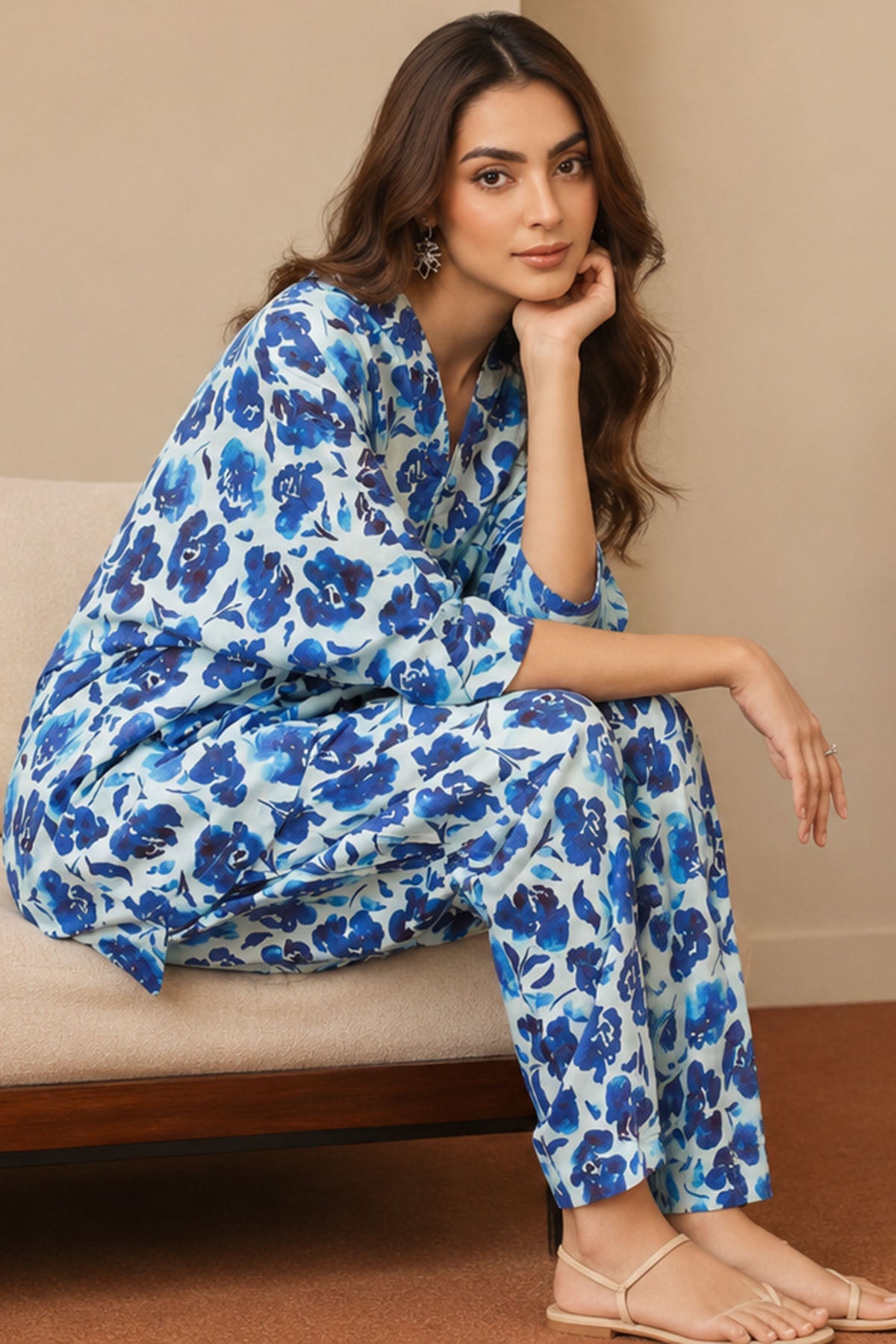 4578-EDEN DIGITAL PRINTED LAWN STITCHED