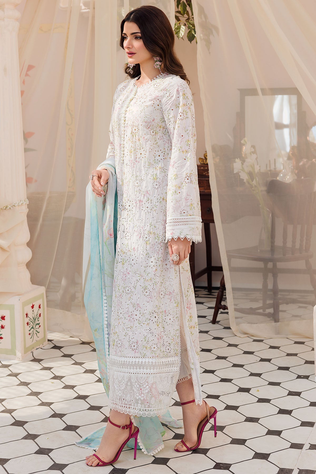 4622-OPHELIA EMBROIDERED LAWN STITCHED