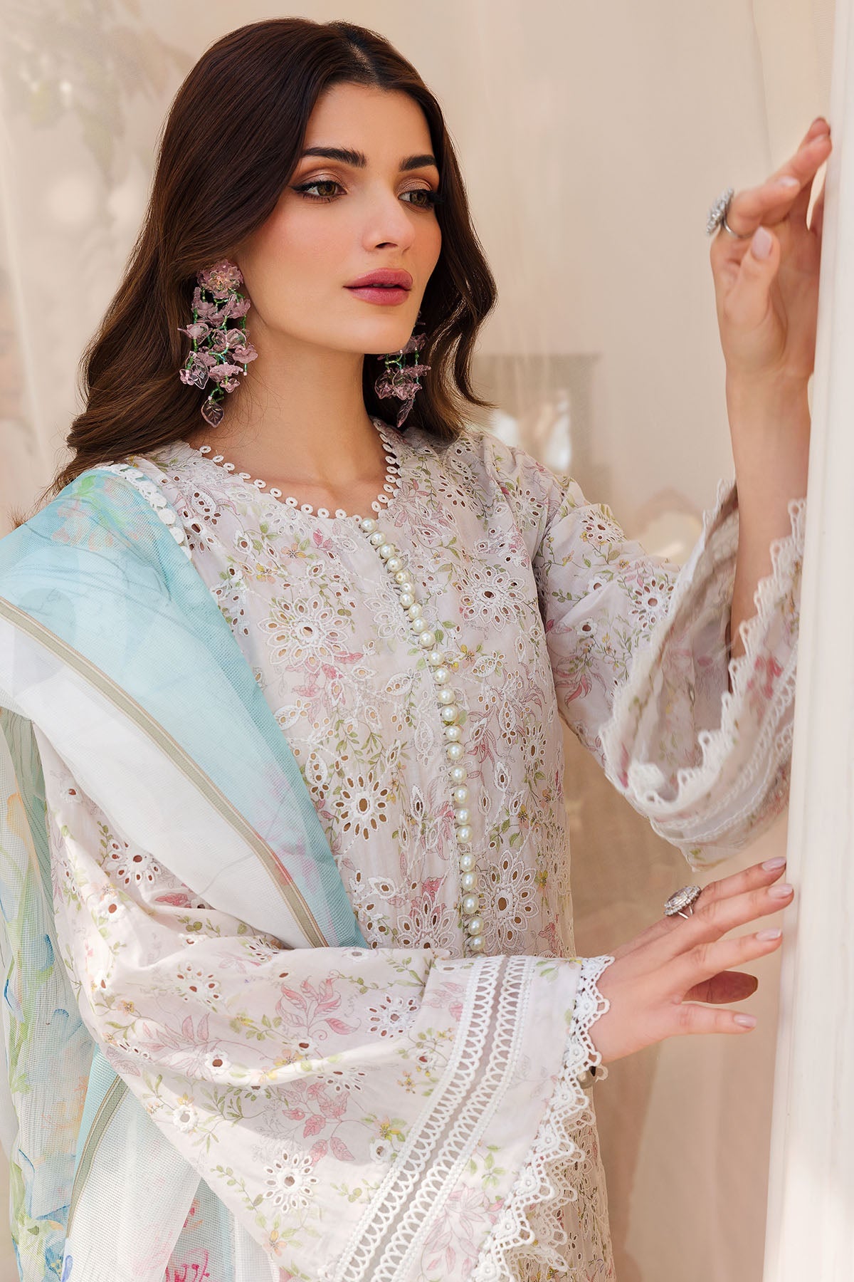 4622-OPHELIA EMBROIDERED LAWN STITCHED