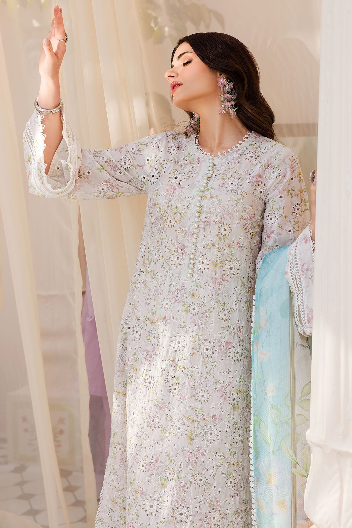 4622-OPHELIA EMBROIDERED LAWN STITCHED