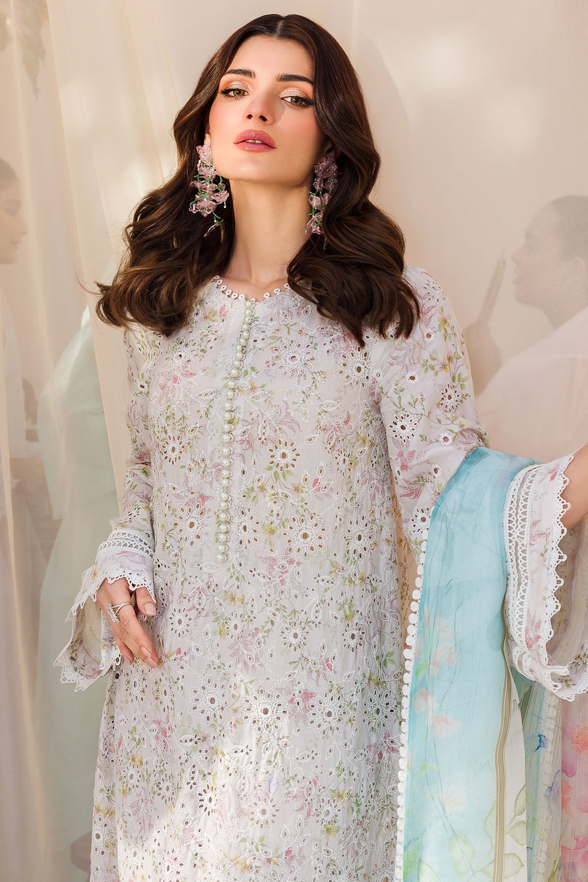 4622-OPHELIA EMBROIDERED LAWN STITCHED