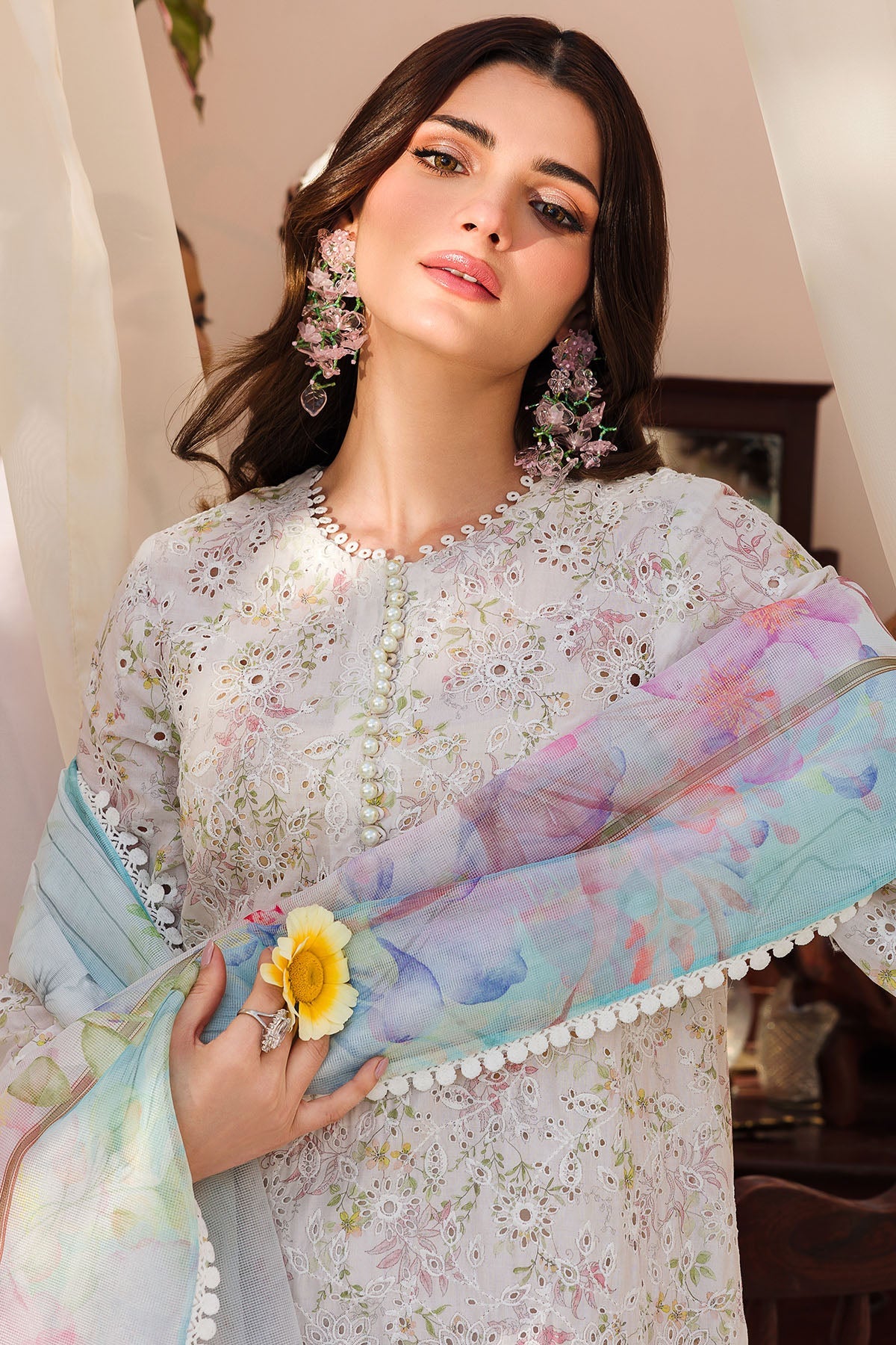 4622-OPHELIA EMBROIDERED LAWN STITCHED