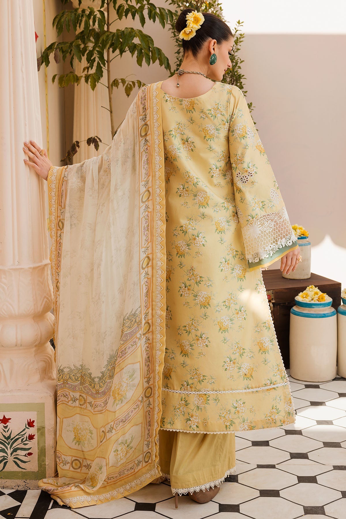 4623-CAROLINA EMBROIDERED LAWN UNSTITCHED