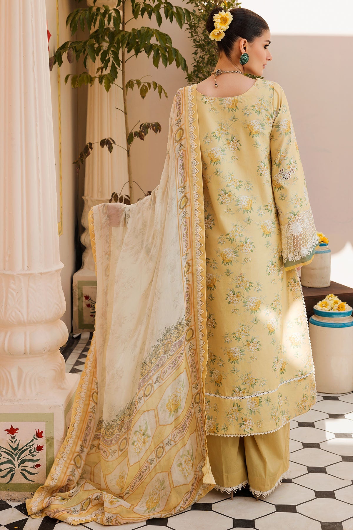 4623-CAROLINA EMBROIDERED LAWN UNSTITCHED