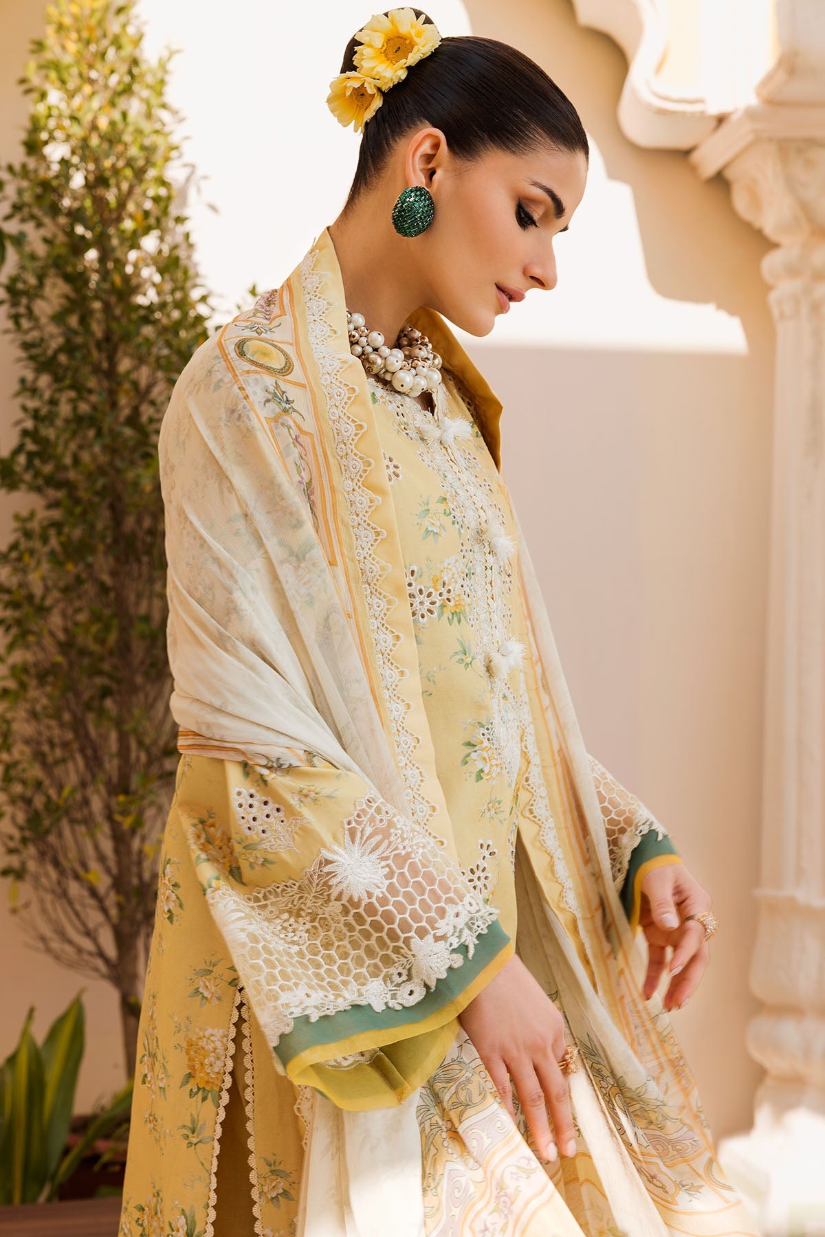 4623-CAROLINA EMBROIDERED LAWN UNSTITCHED