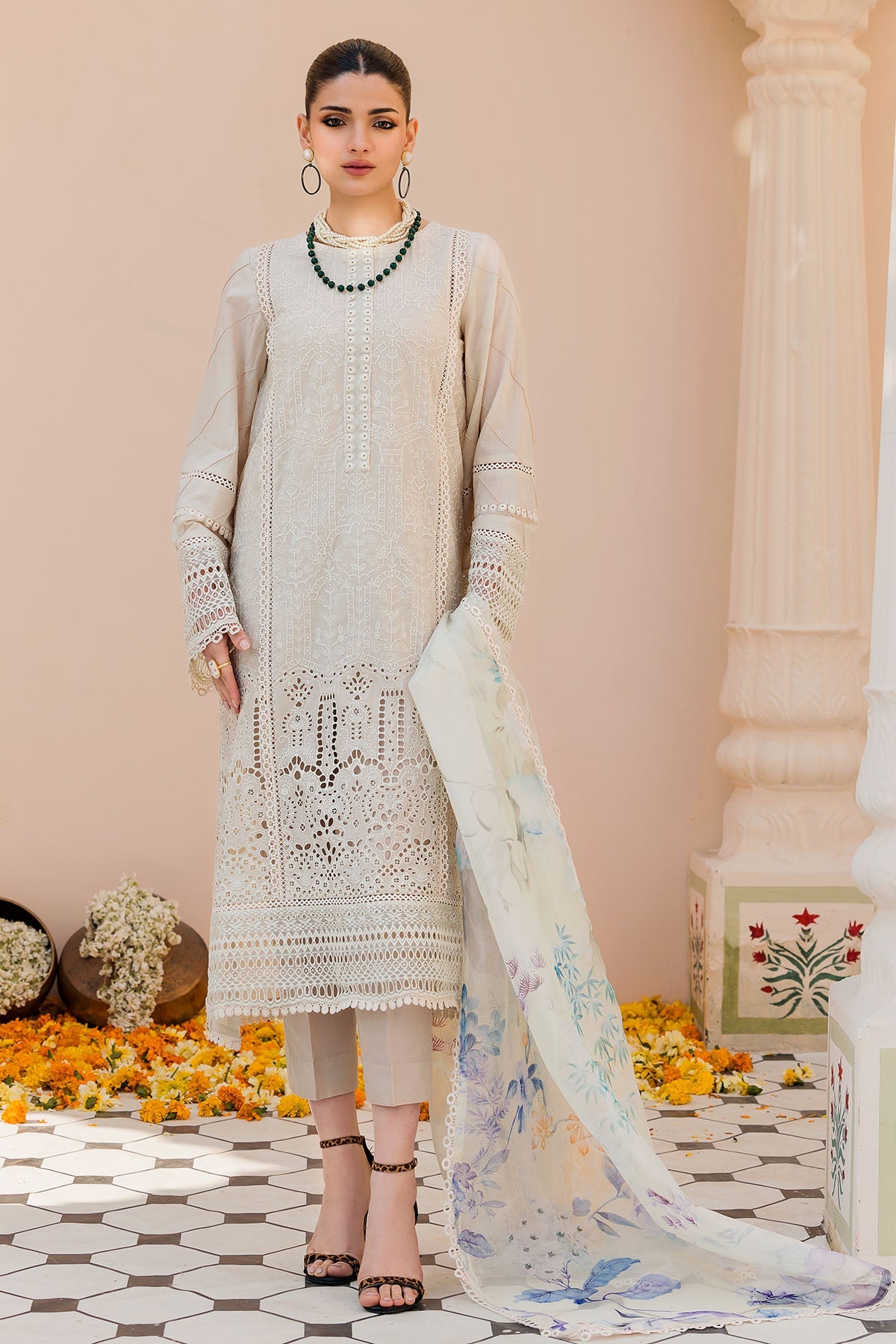 4629-INARA EMBROIDERED LAWN UNSTITCHED