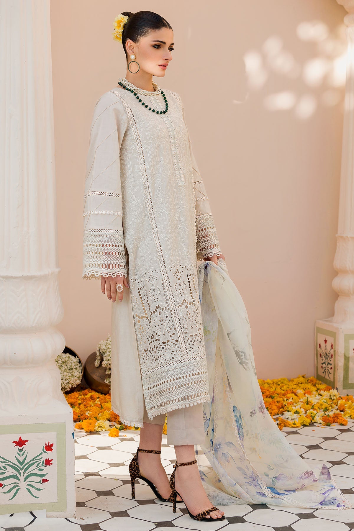 4629-INARA EMBROIDERED LAWN UNSTITCHED