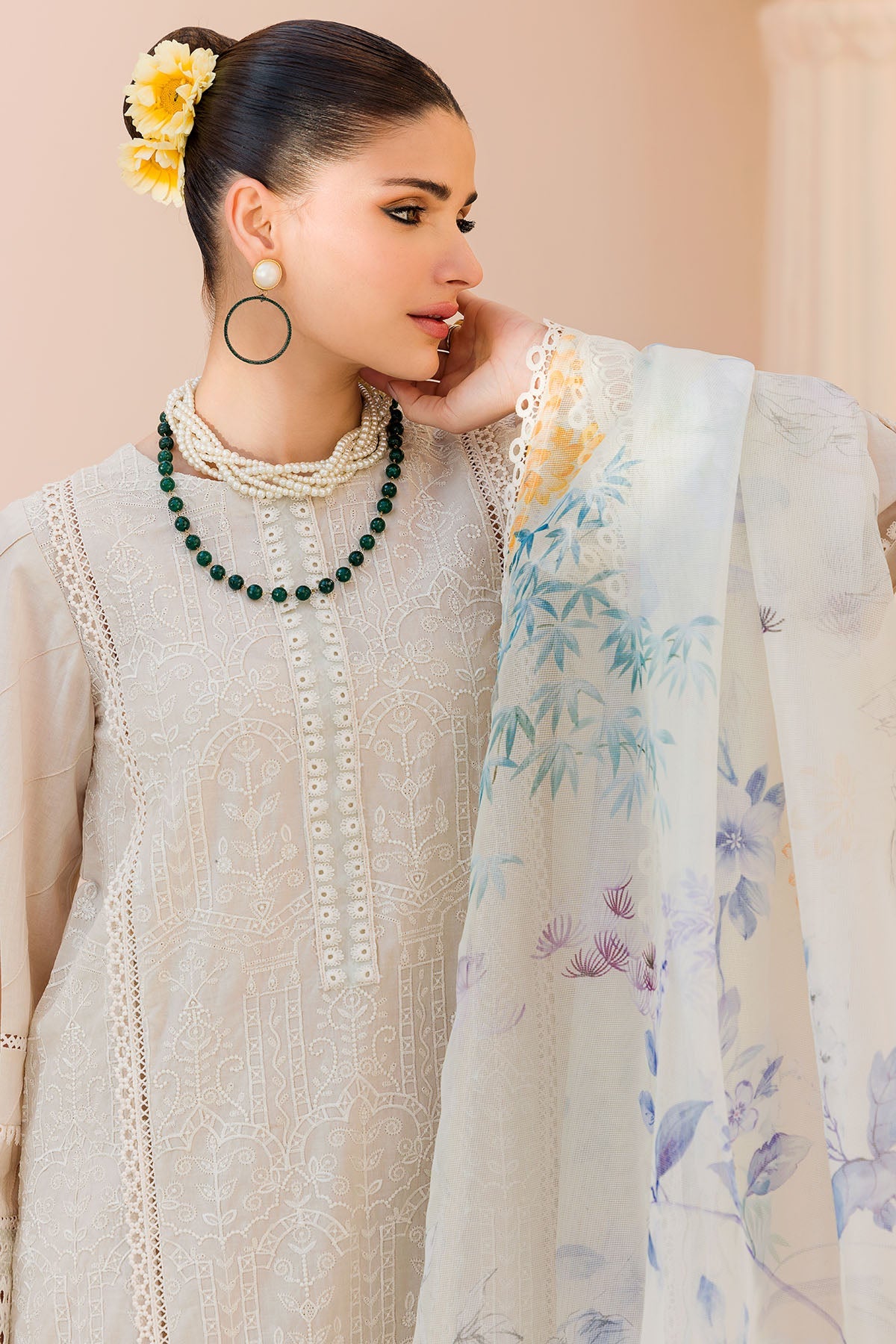 4629-INARA EMBROIDERED LAWN UNSTITCHED
